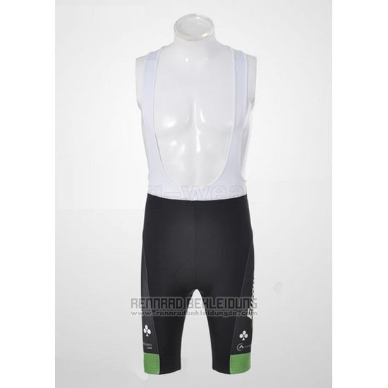 2011 Fahrradbekleidung Europcar Grun Trikot Kurzarm und Tragerhose